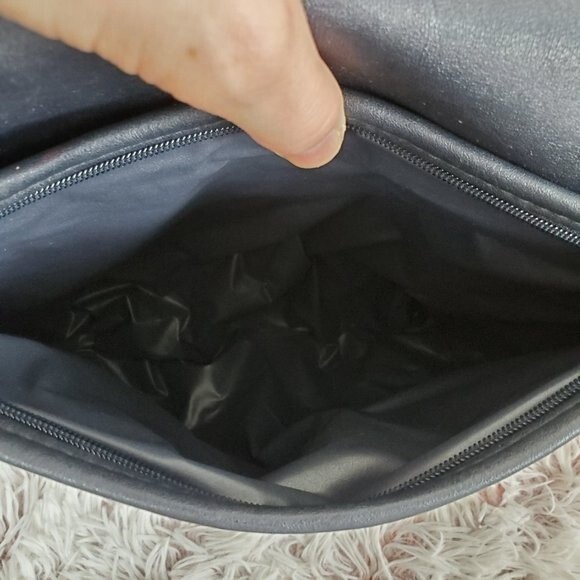 Vintage 80's Sarne Navy Purse - Picture 9 of 11